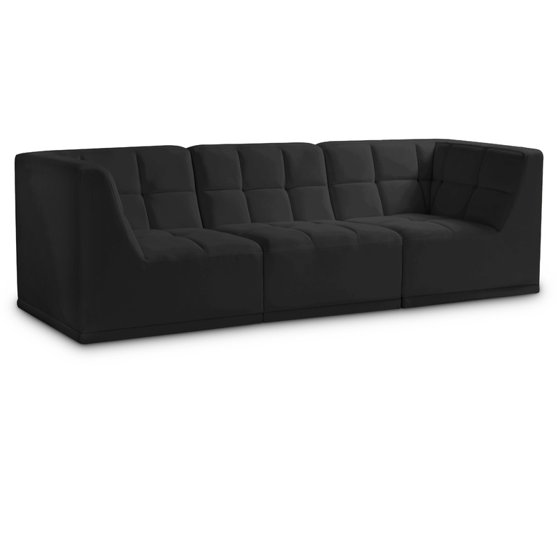 Relax – Modular Sofa – 3 Seats Black