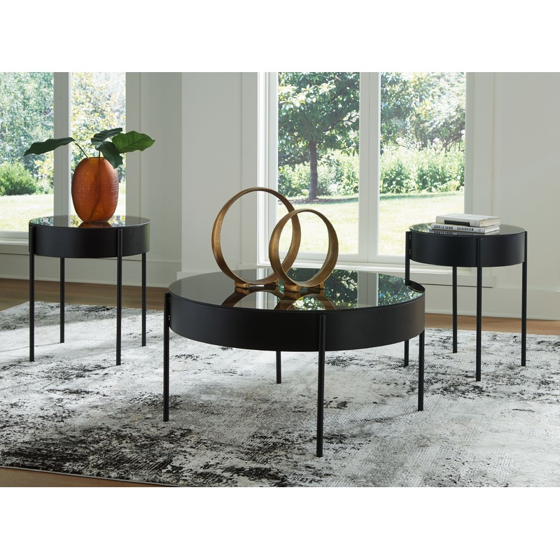 Ardoline – Black – Occasional Table Set (Set of 3)