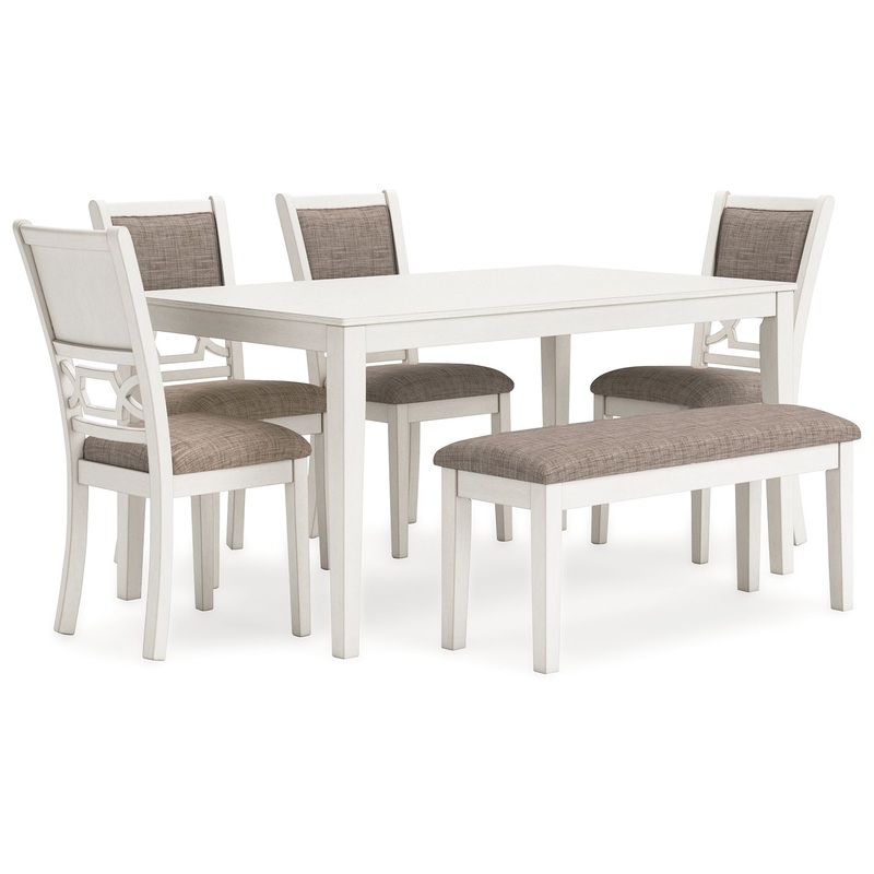 Erinberg – Antique White – Dining Room Table Set (Set of 6)
