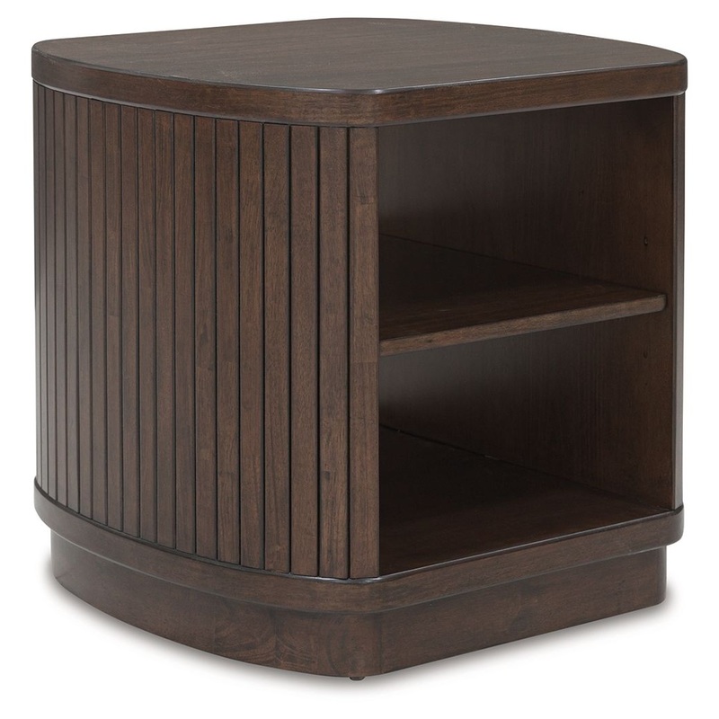 Korestone – Dark Brown – Square End Table