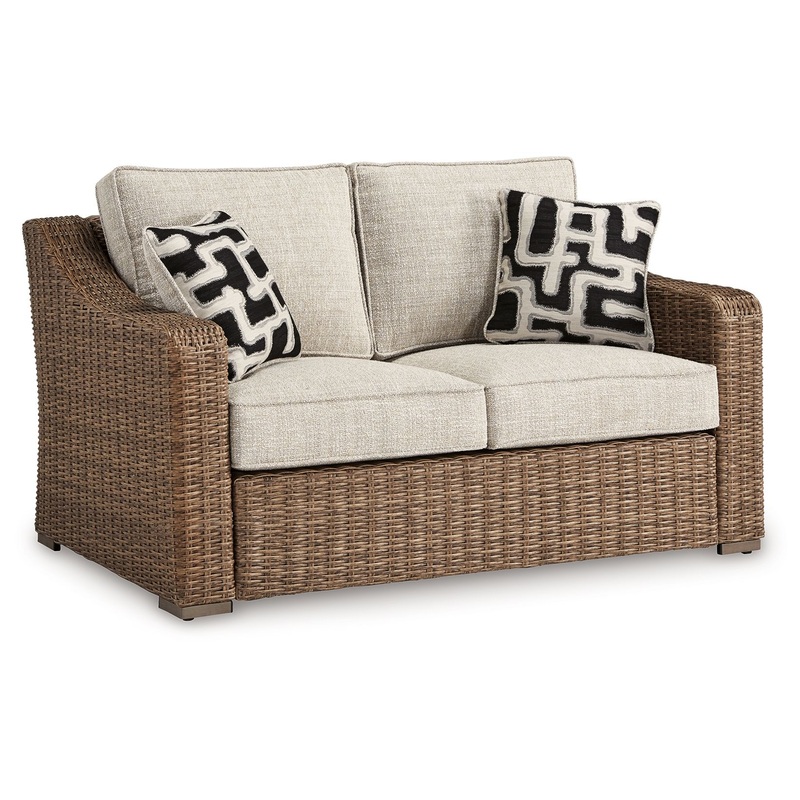 Beachcroft – Beige – Loveseat With Cushion
