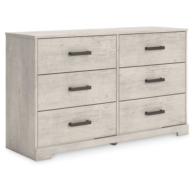Shawburn – Whitewash – Six Drawer Dresser