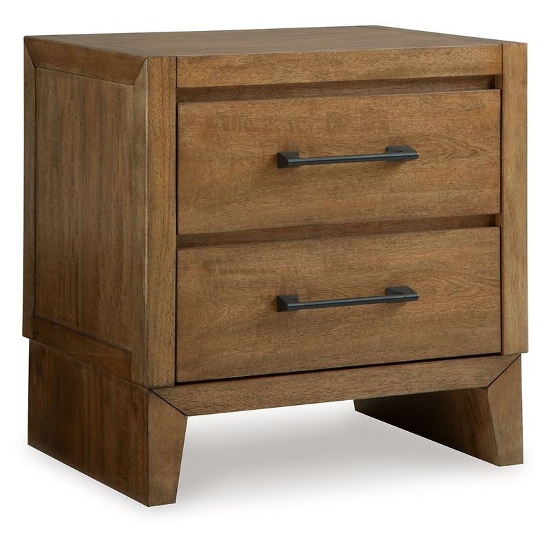 Sherbana – Light Brown – Two Drawer Night Stand