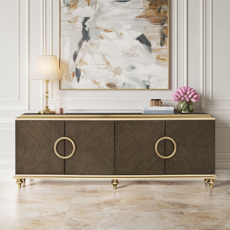 Console Cabinet – Light Brown