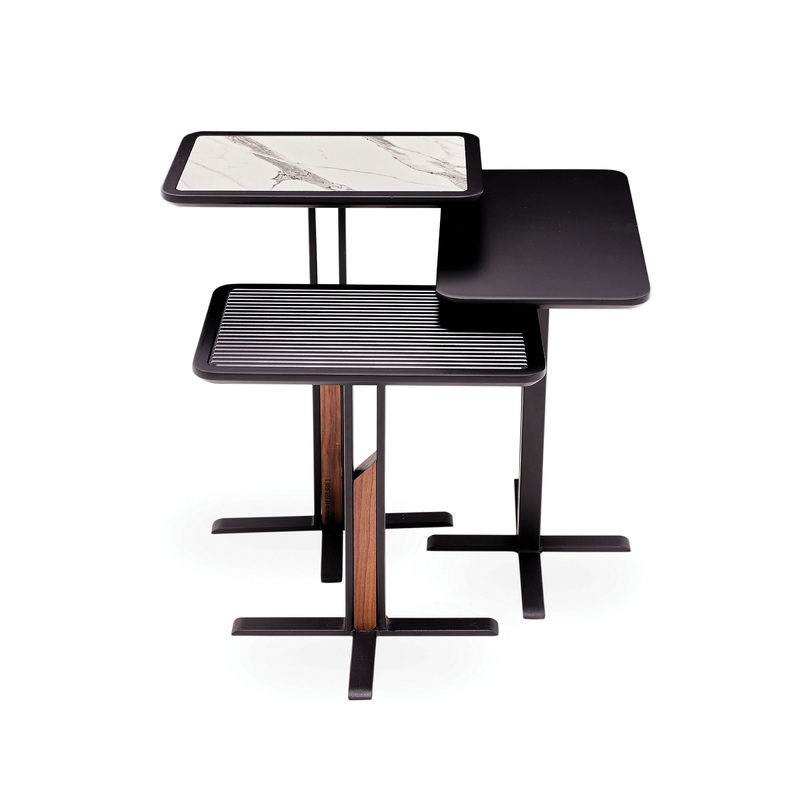 Fin – Nesting Tables – Black