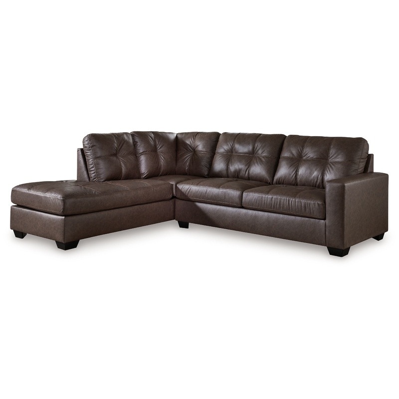 Barlin Mills – Sectional Dark Brown