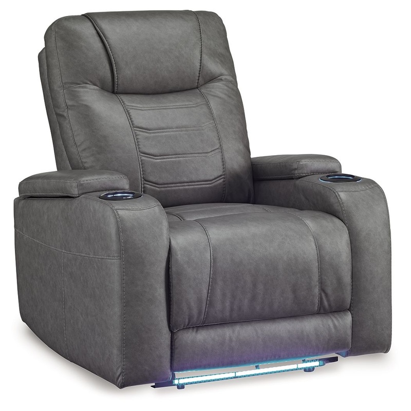 Schooner Rocks – Power Recliner / Adj Headrest Dark Gray