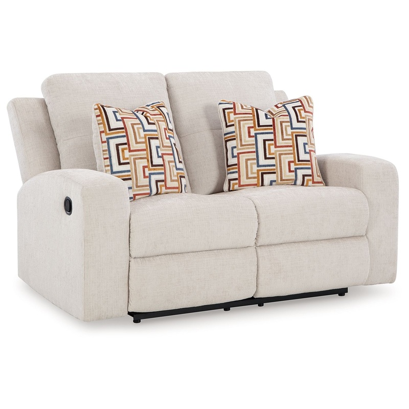 Danum – Reclining Loveseat White