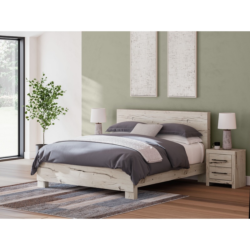 Lawroy – Panel Bed Beige