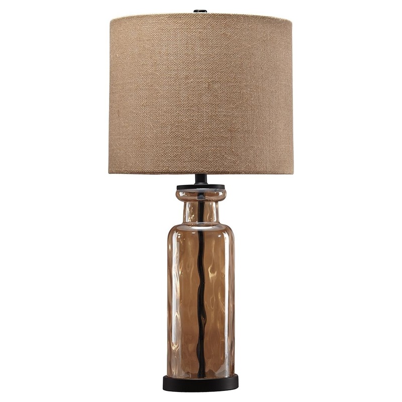 Laurentia – Champagne – Glass Table Lamp