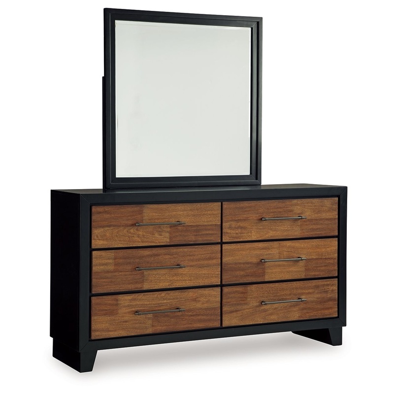 Kraeburn – Brown / Black – Dresser And Mirror