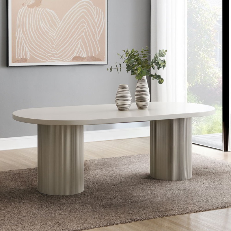 Laela – Dining Table – White Finish