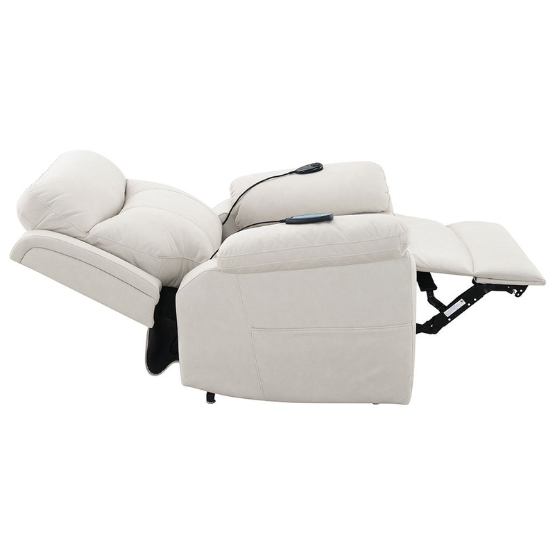 Chriki – Power Recliner With Lift & Heating & Massage – Beige Fabric