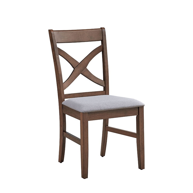 Ferris – Side Chair (Set of 2) – Brown Finish