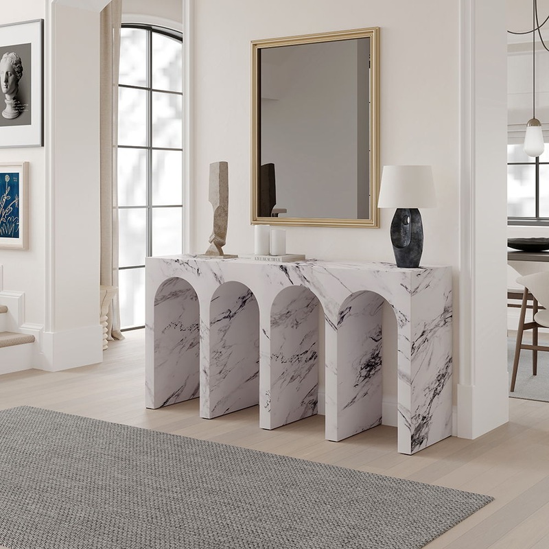 Fritzy – Console Table – Engineered Stone Finish