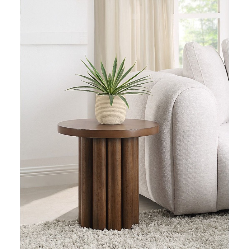 Sanat – End Table – Brown Finish