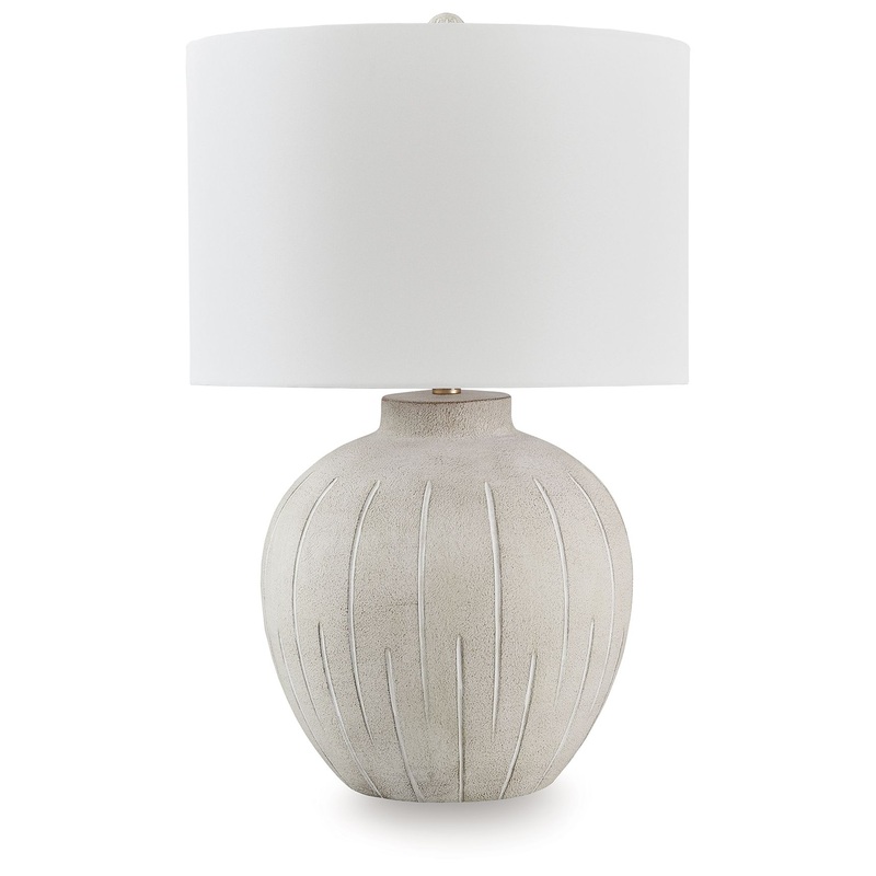 Calbert – Warm Gray – Poly Table Lamp