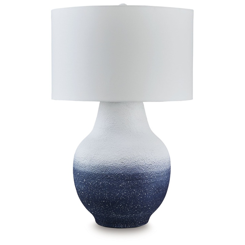 Dashland – White / Navy – Metal Table Lamp