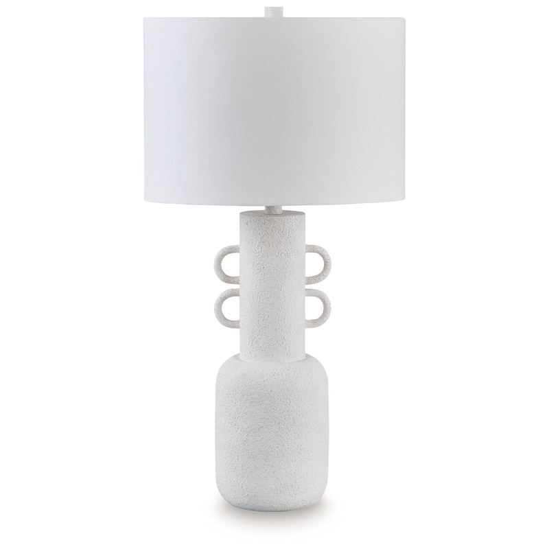 Perringhill – Distressed White – Metal Table Lamp