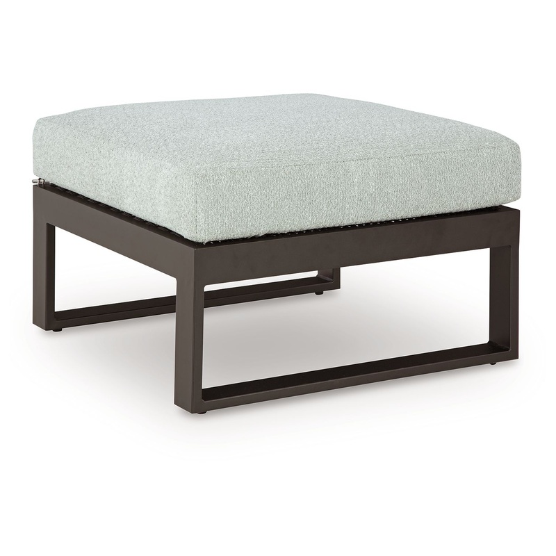 Beachloft – Black / Gray – Ottoman With Cushion