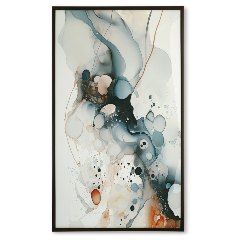 Foxenburg – Blue / Amber / White – Wall Art