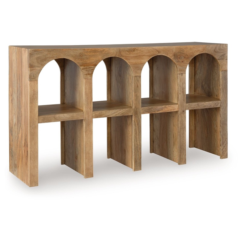 Luzmanacy – Natural Brown – Console Sofa Table