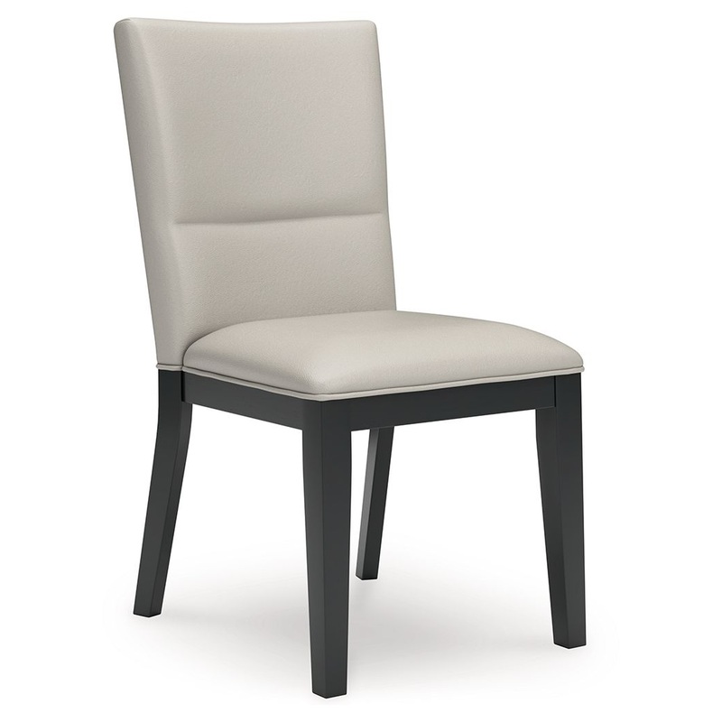 Glinari – Taupe / Black – Dining Upholstered Side Chair (Set of 2)