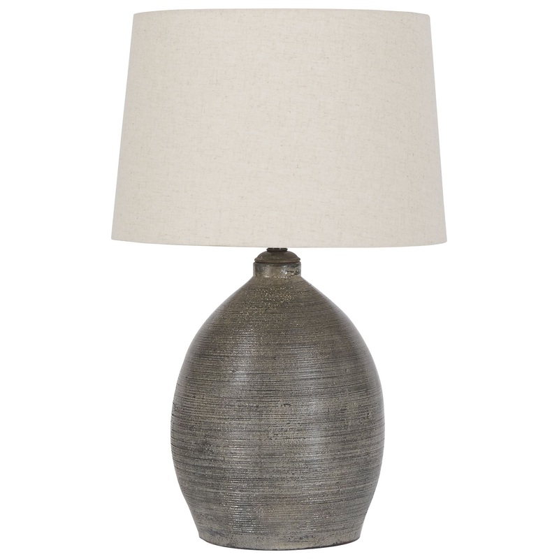 Joyelle – Gray – Terracotta Table Lamp