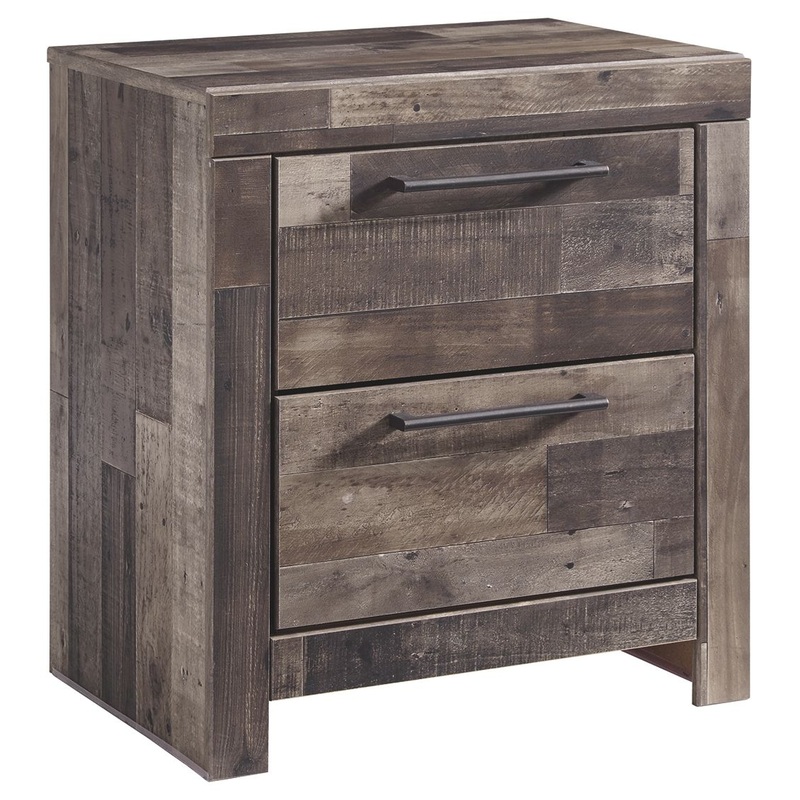 Derekson – Multi Gray – Two Drawer Night Stand