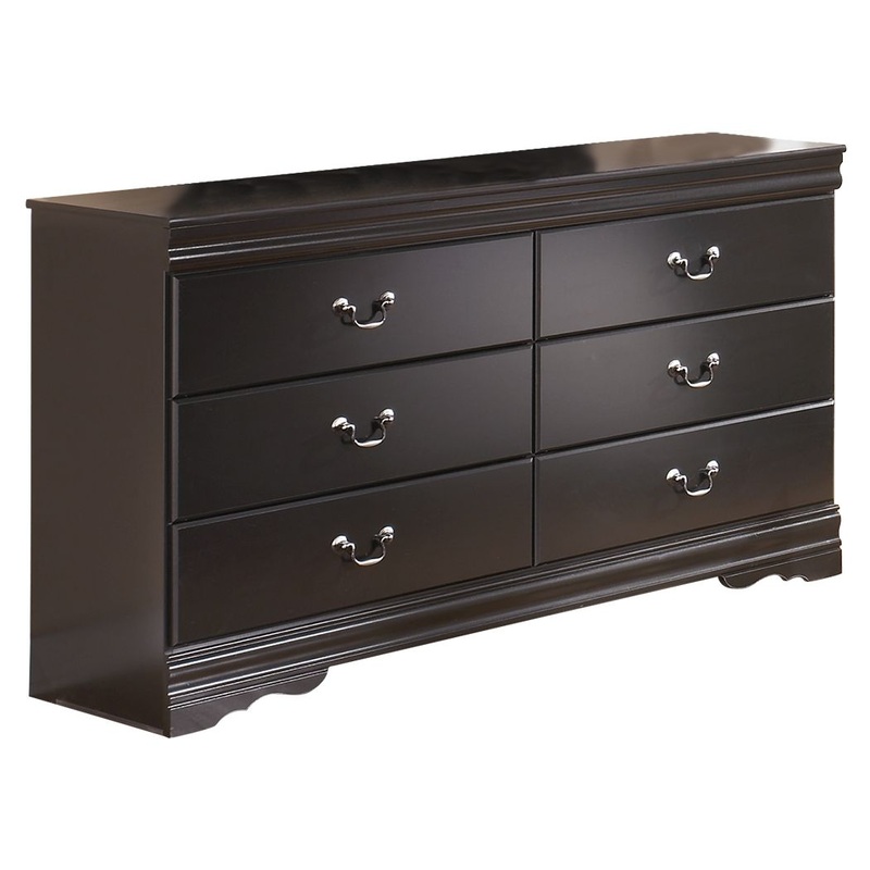 Huey – Black – Six Drawer Dresser