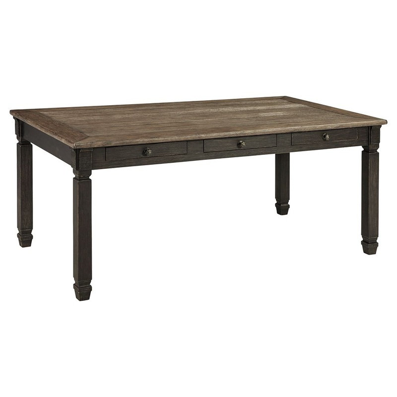 Tyler – Black / Gray – Rectangular Dining Room Table