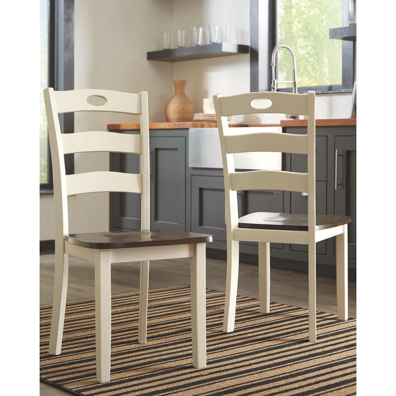 Woodanville – Cream / Brown – Dining Room Side Chair (Set of 2)