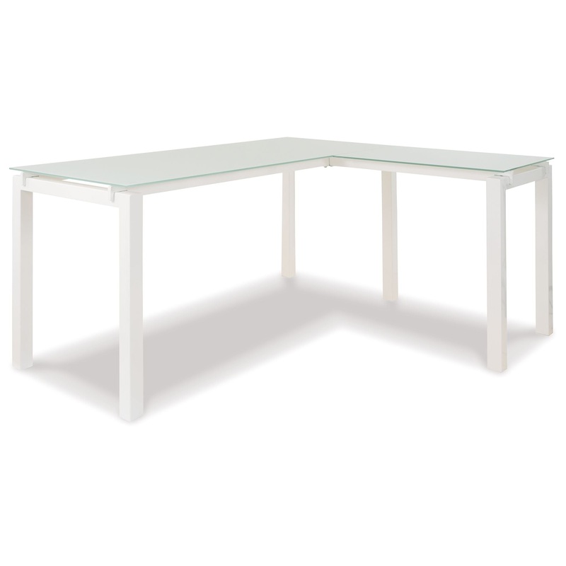 Baraga – White – L-Desk
