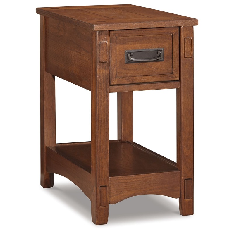 Breegin – Brown – Chair Side End Table – 1 Drawer