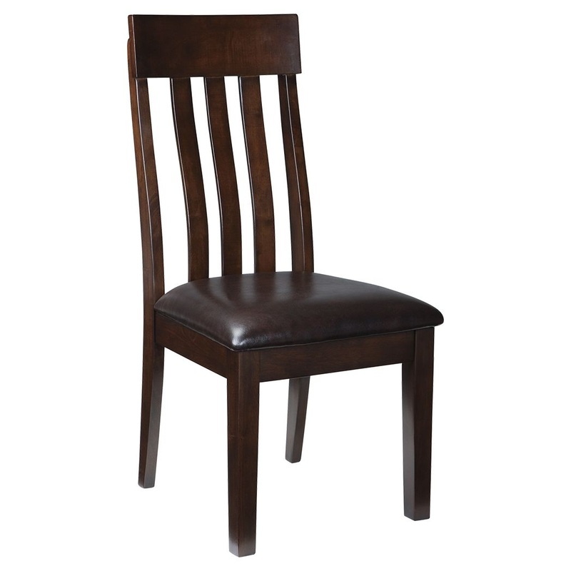 Haddigan – Dark Brown – Dining UPH Side Chair (Set of 2)