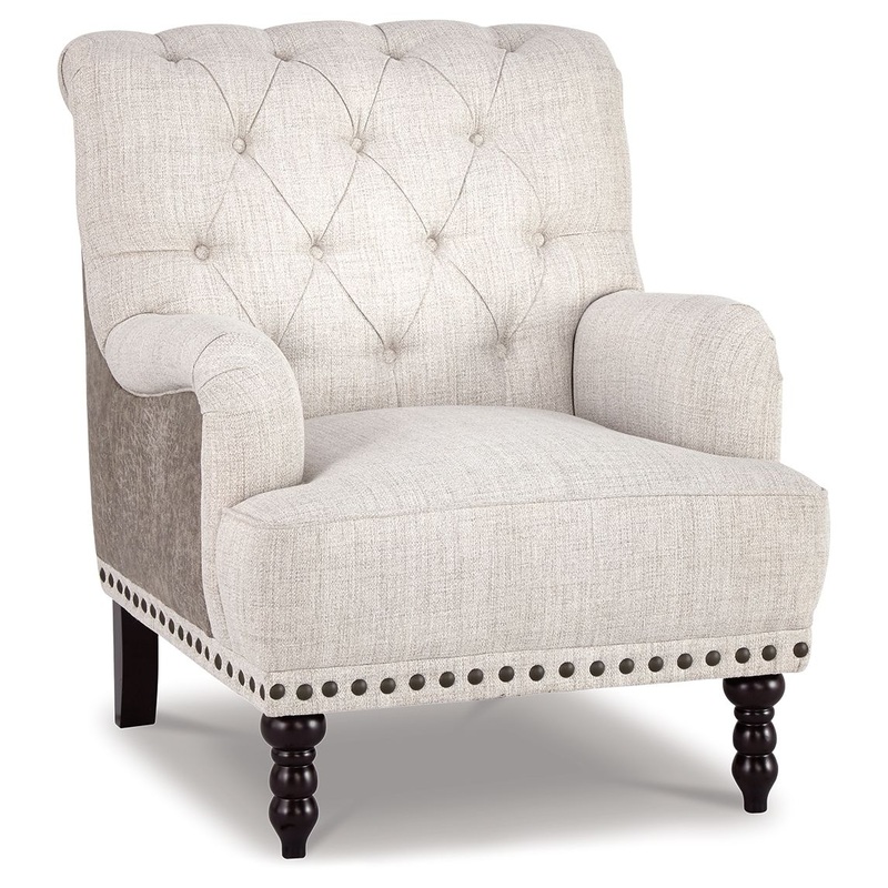 Tartonelle – Ivory / Taupe – Accent Chair