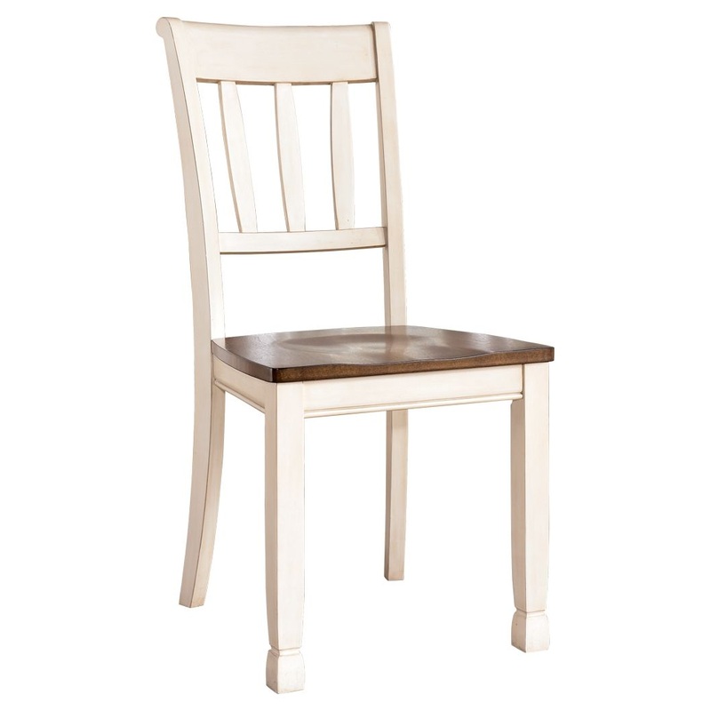 Whitesburg – Brown / Cottage White – Dining Room Side Chair (Set of 2)