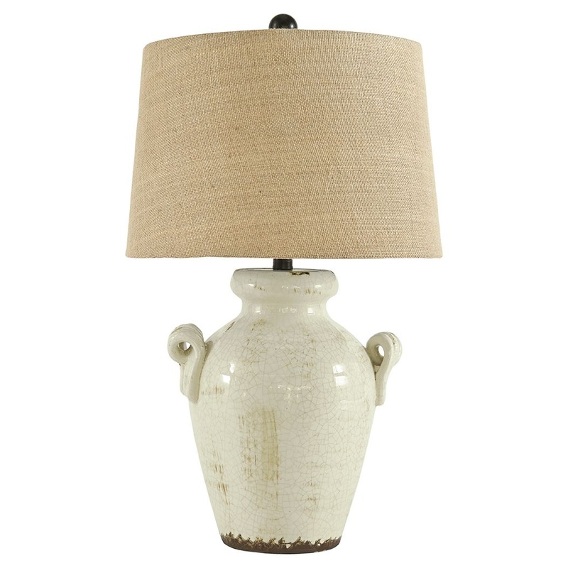 Emelda – Cream – Ceramic Table Lamp