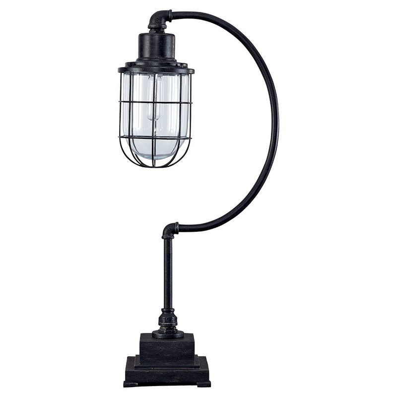 Jae – Antique Black – Metal Desk Lamp
