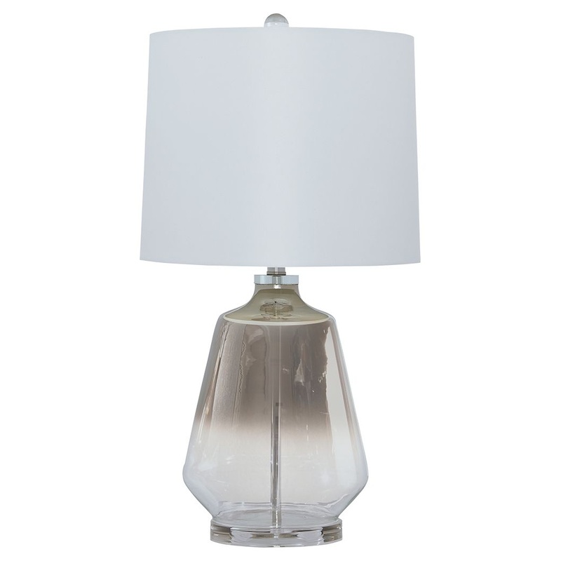 Jaslyn – Pearl Silver Finish – Glass Table Lamp