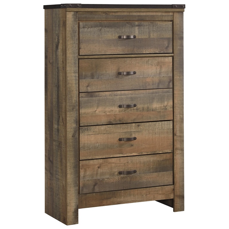 Trinell – Brown – Five Drawer Chest