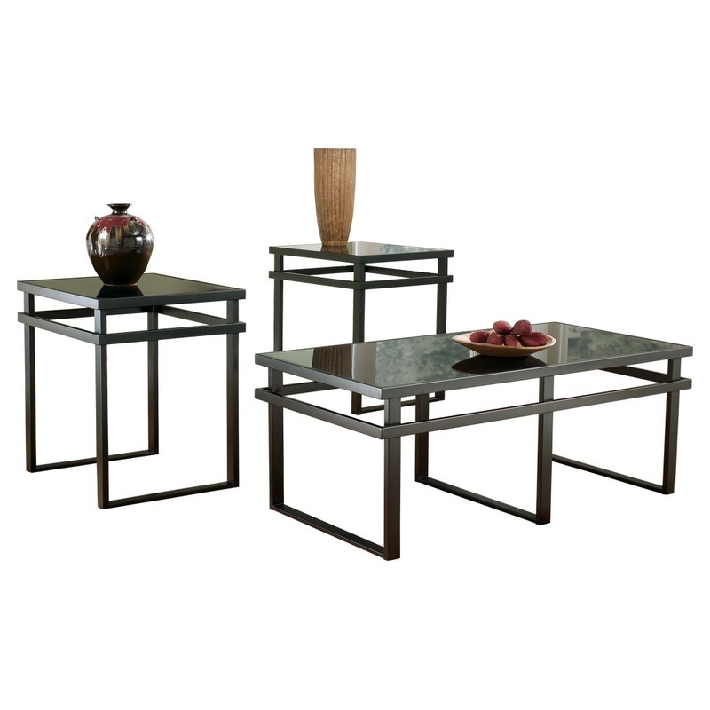 Laney – Black – Occasional Table Set (Set of 3)