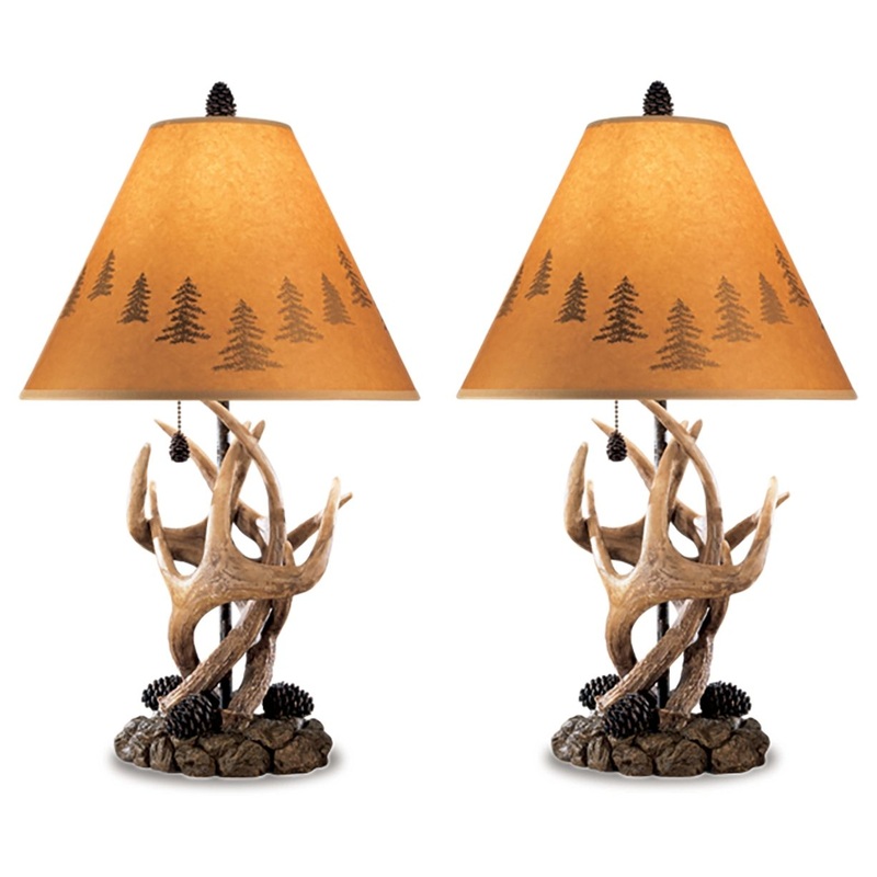 Derek – Table Lamp (Set of 2) Dark Brown