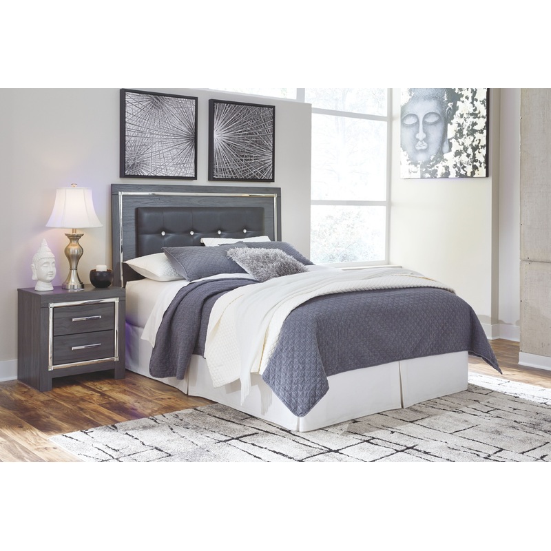 Lodanna – Upholstered Panel Headboard Gray
