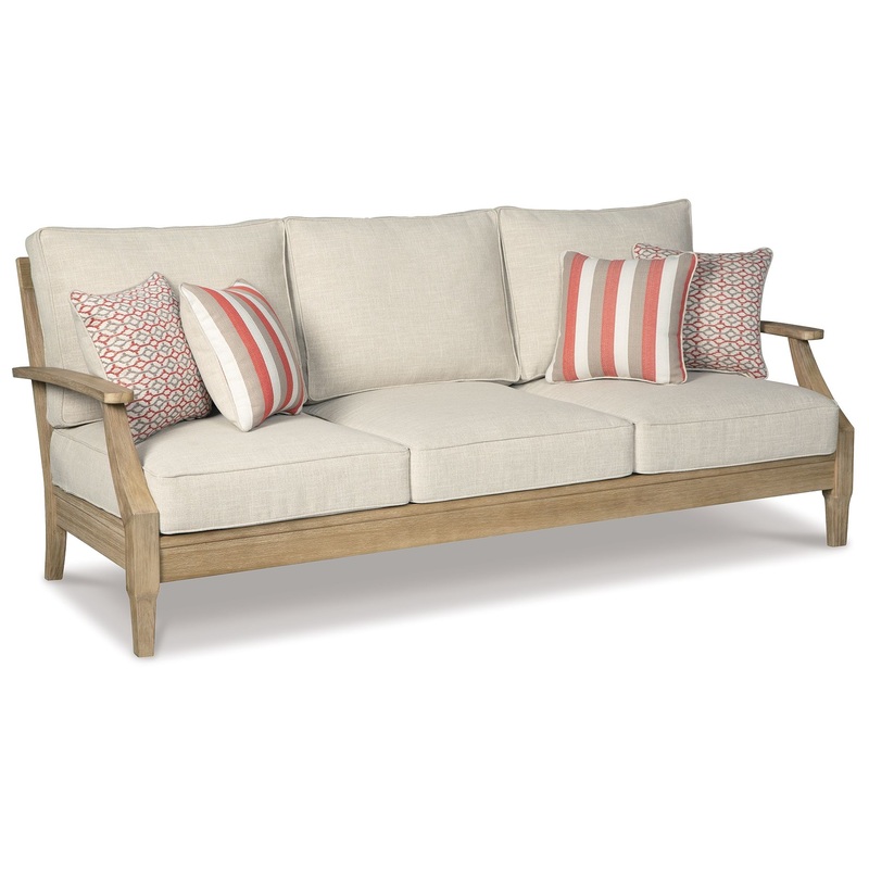Clare – Beige – Sofa with Cushion