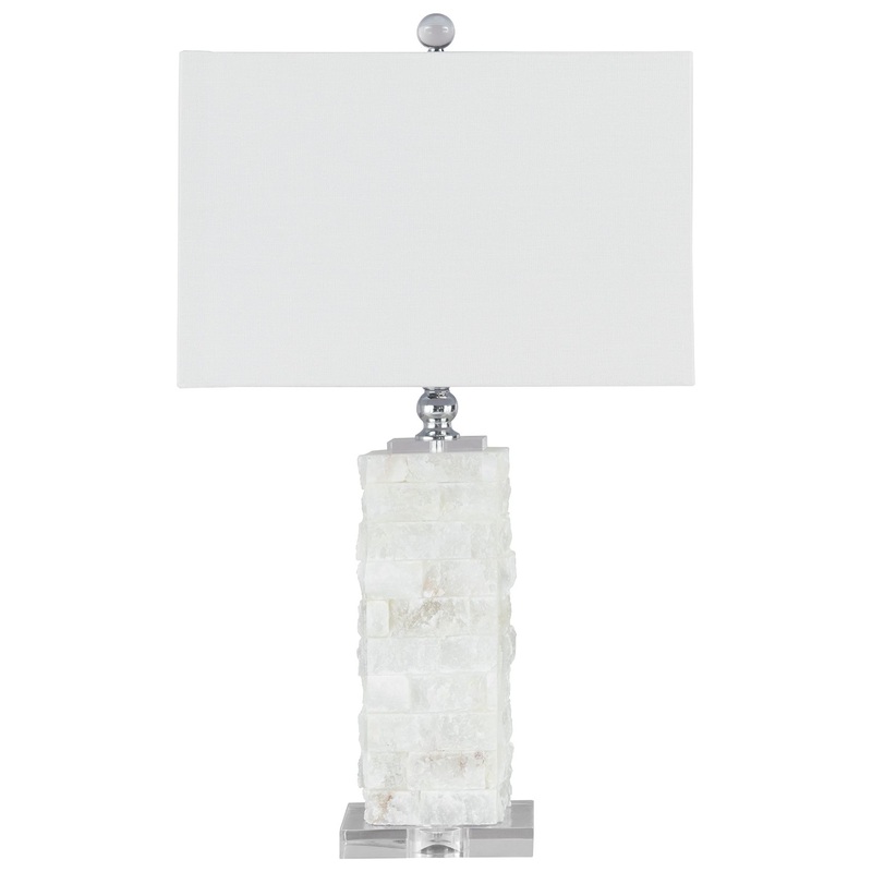Malise – White – Alabaster Table Lamp