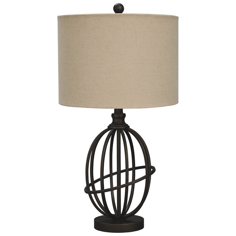 Manasa – Dark Brown – Metal Table Lamp