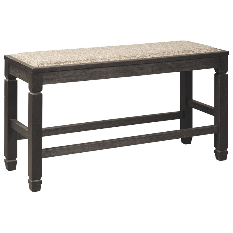 Tyler – Antique Black – DBL Counter UPH Bench