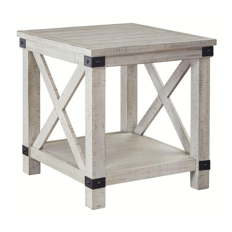 Carynhurst – Whitewash – Rectangular End Table