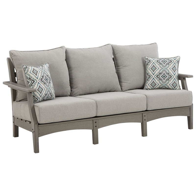 Visola – Gray – Sofa with Cushion